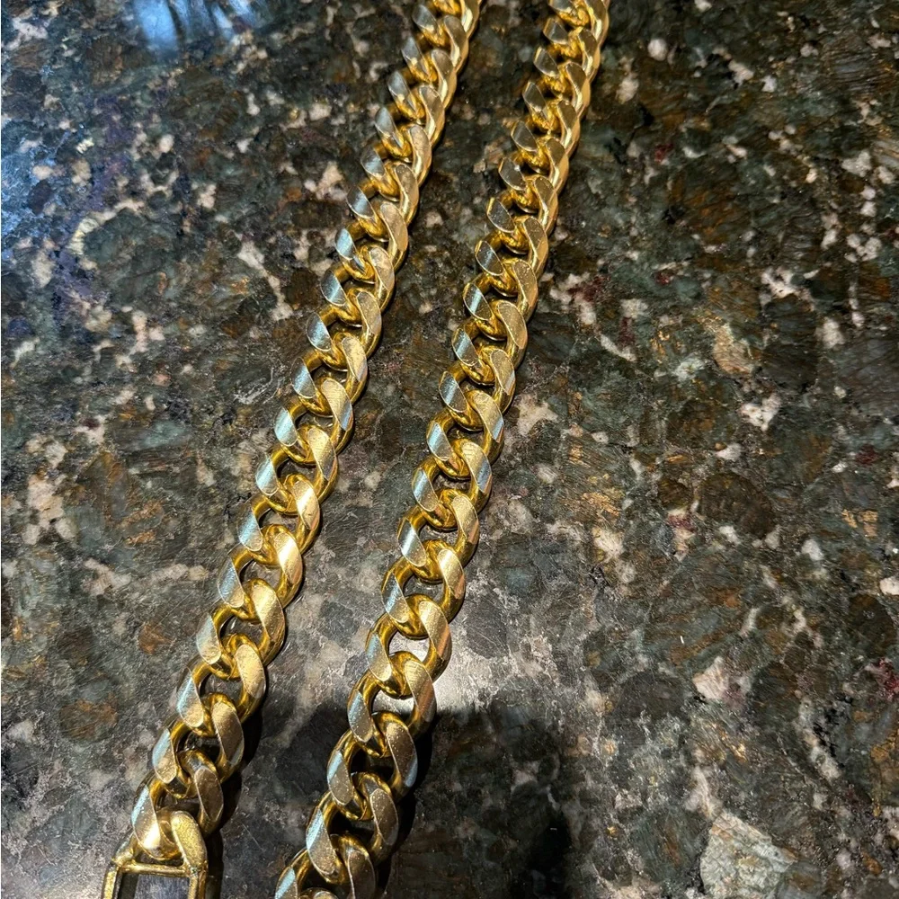 Vintage‎ Pauline Rader Gold Tone Chain Link Belt 34”